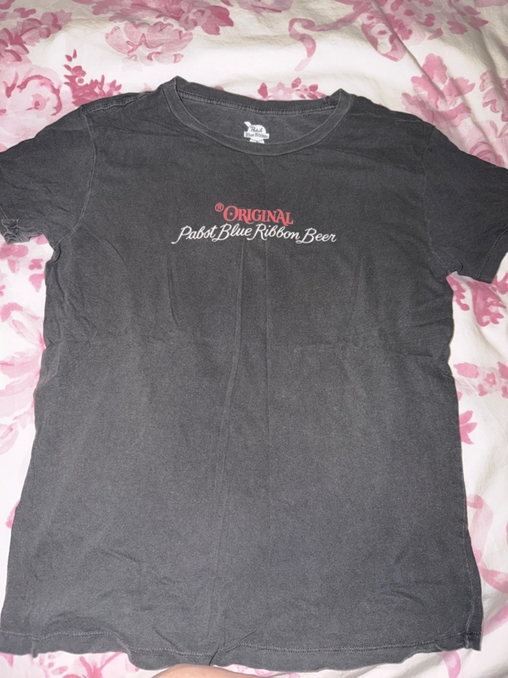Urban Outfitters Pabst Blue Ribbon 'Original' Black Graphic Tee